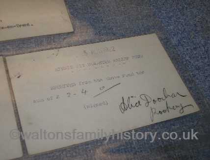 alice doorbar receipt for pit fund
